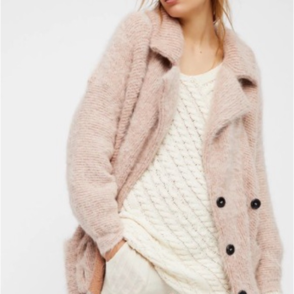 Free people take two jacket sweater